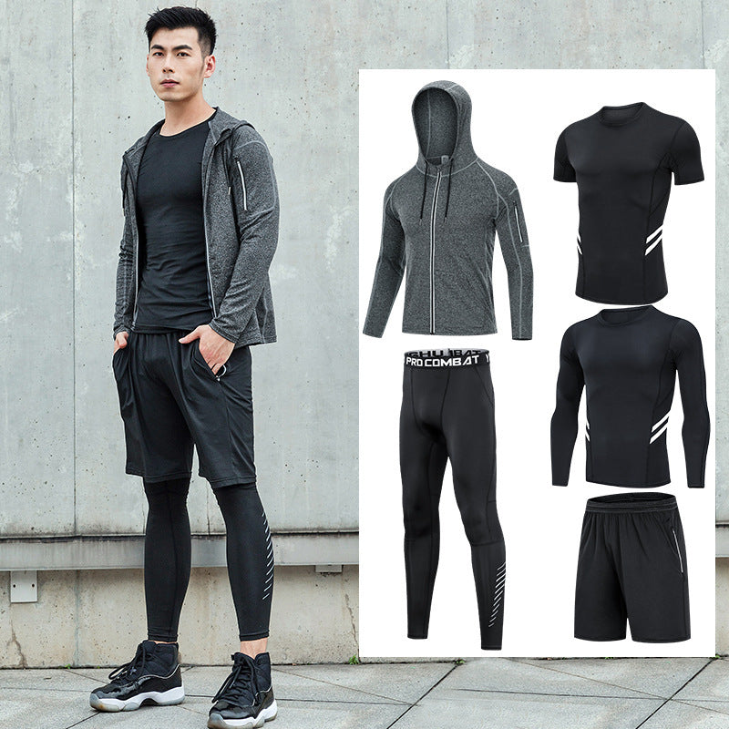 Men'S Fitness Clothing Running Sports Quick-Drying Clothing Training Clothing